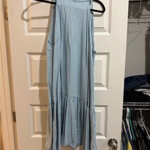 Banana Republic Light Blue Sleeveless Dress